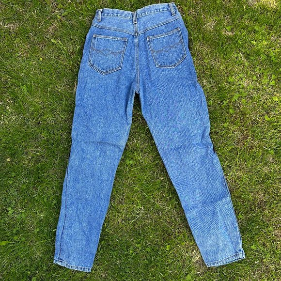 Vintage Western Denim Jeans Suede - Picture 2 of 4